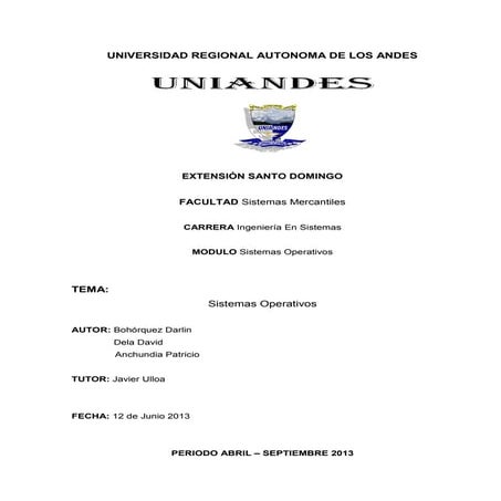 Sistemas Operativos