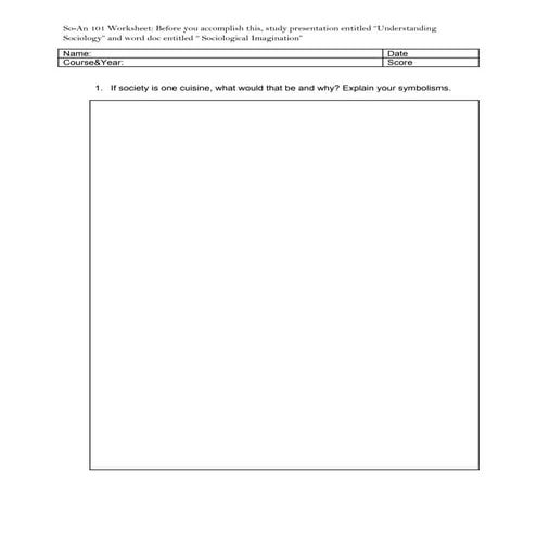 So-An worksheet