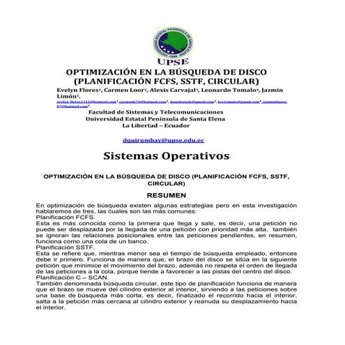 Optimizacion de la busqueda de discos