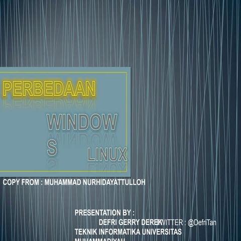 10 Perbandingan Windows dan Linux