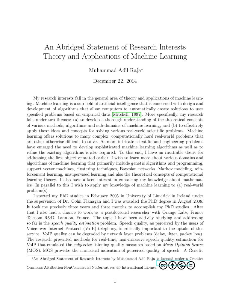 Research statement chemistry examples image