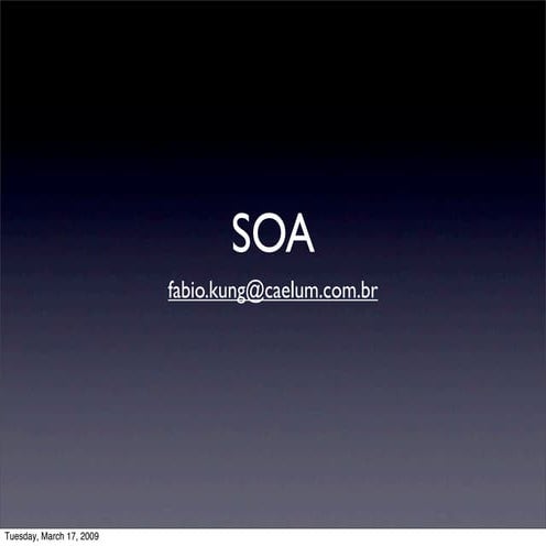 SOA não precisa ser buzzword