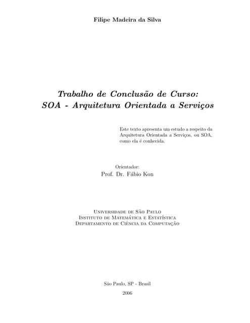 Soa - Arquitetura orientada a serviços