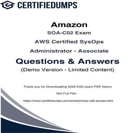 Certifiedumps SOA-C02 Exam Dumps – Prepare for AWS Certified SysOps Administr...
