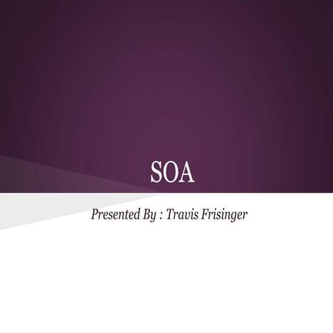 SOA | PPT