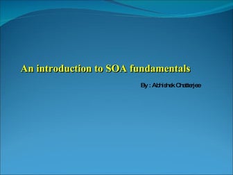 SOA  Fundamentals