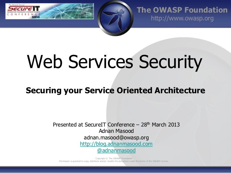 Thesis on web services security