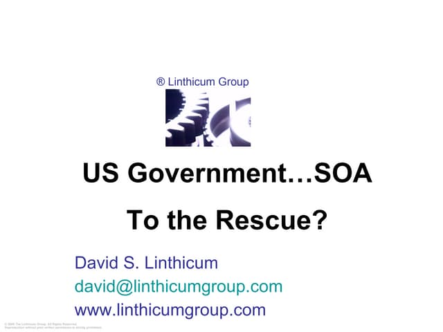 Soa To The Rescue