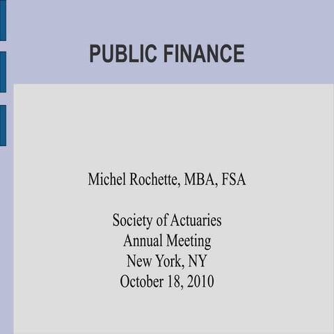 PUBLIC FINANCE