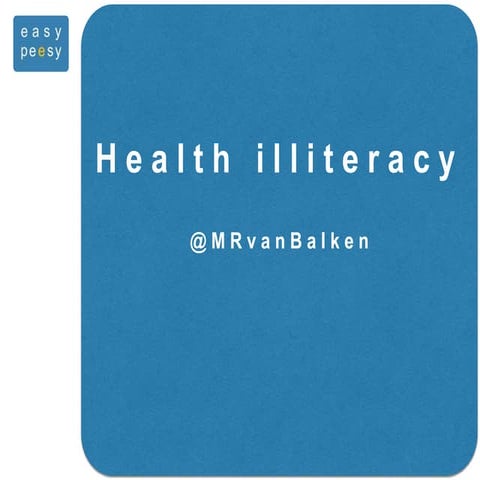 Heath illiteracy (Europe)