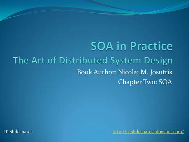 Lecture 2 - SOA