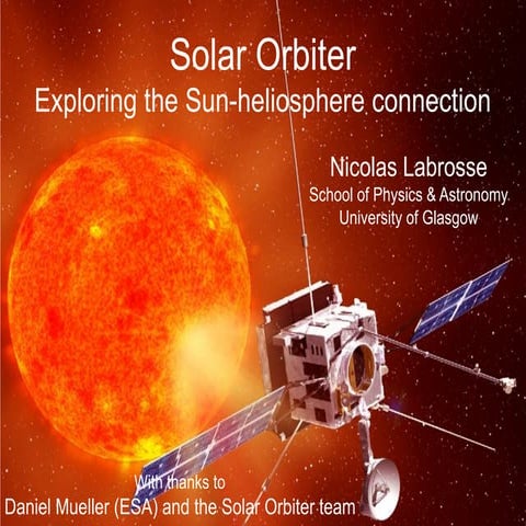 Exploring the Sun-heliosphere connection with Solar Orbiter