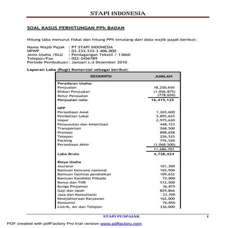 Soal kasus-pph-badan