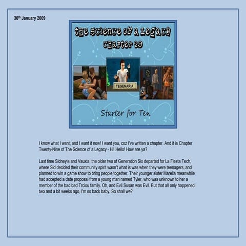 The Science of a Legacy: Chapter 29