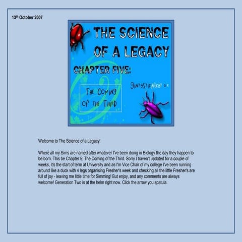 The Science of a Legacy: Chapter 5