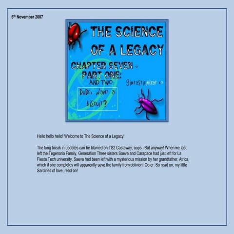 The Science of a Legacy: Chapter 7