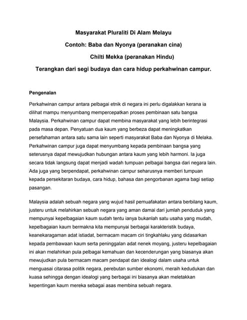  masyarakat pluraliti di alam melayu