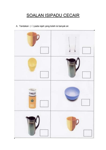 Soalan latihan matematik tahun 1 isipadu