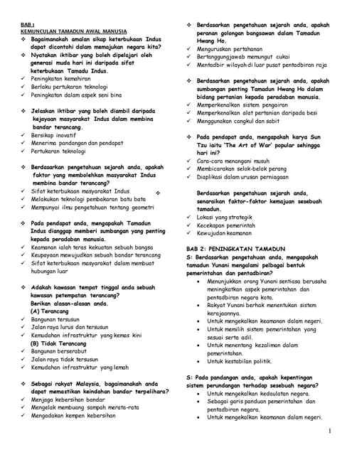 Soalan kbat Sejarah PT3