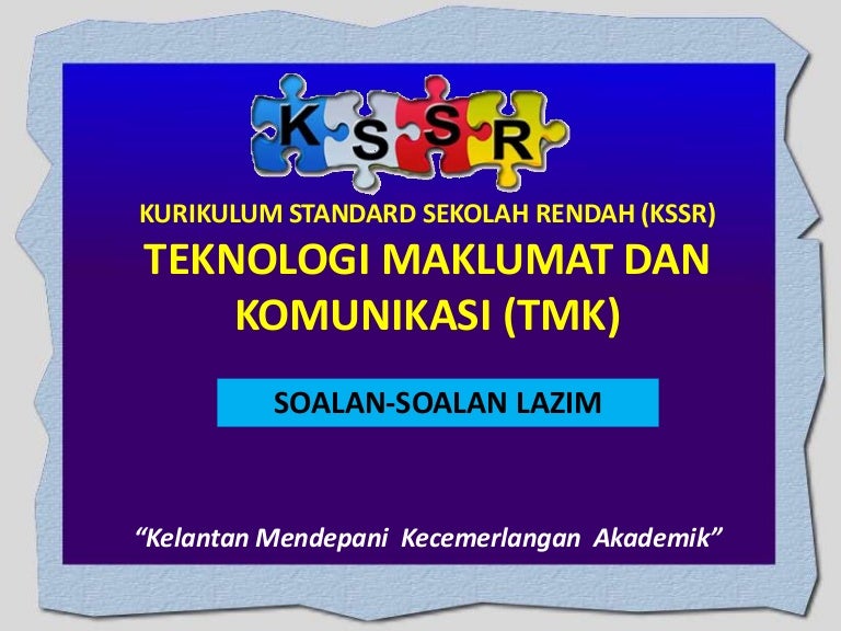 Soalan lazim kssr tmk