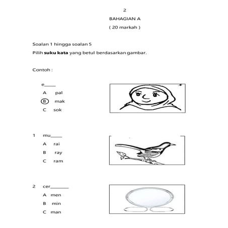 Soalan Bahasa Malaysia Pep Thn 1.ppt2016