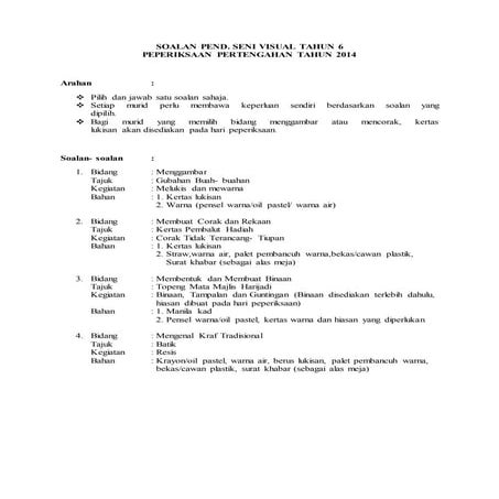 Soalan PSV Tahun 6  PDF