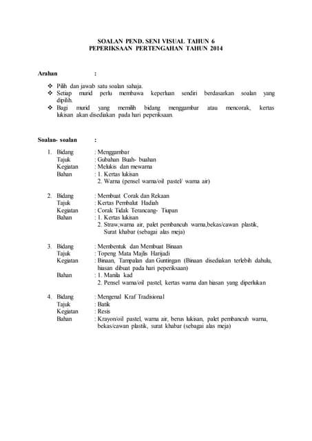 Soalan PSV Tahun 6 PDF