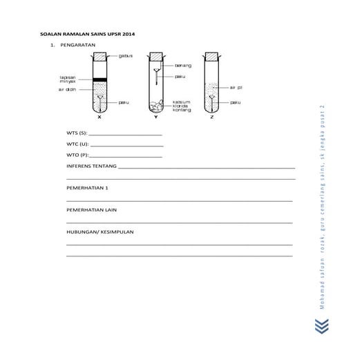 Soalan ramalan sains upsr 2014