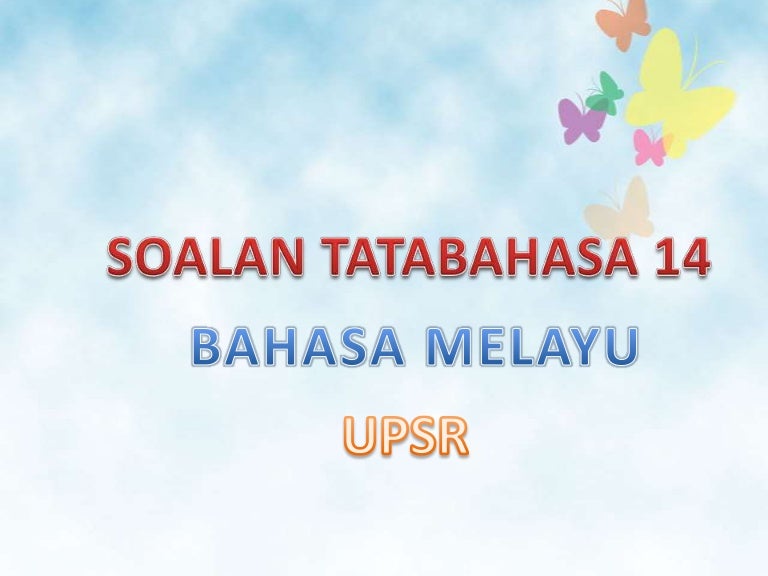 Soalan tatabahasa 14