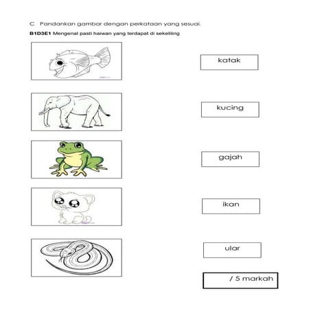 Soalan ujian Dunia Sains dan Teknologi Tahun 1 SK Desa Baiduri 1 2012