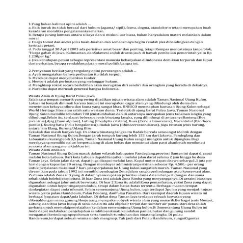 Contoh Soal TKM bahasa indonesia XI SMK