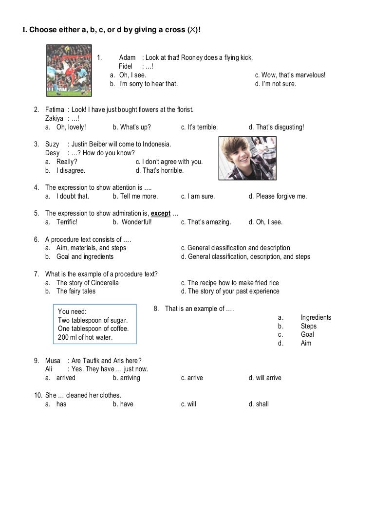 Soal Bahasa Inggris Smp Mts Procedure Texts
