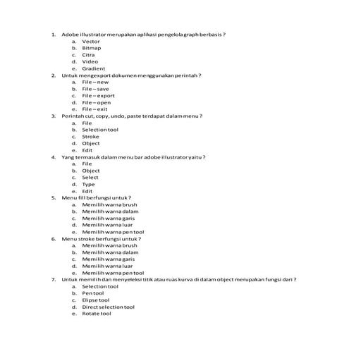 Soal desain grafis 