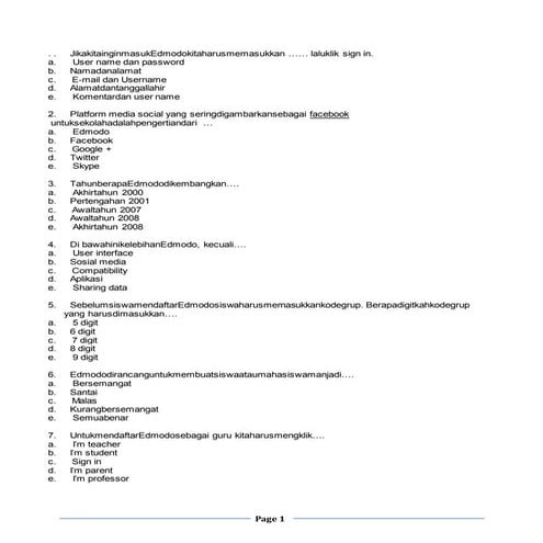 Soal gabungan simulasi digital