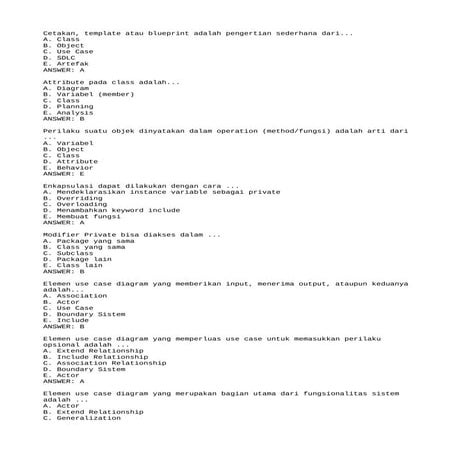 Pemrograman Berbasis Obyek Aiken Format