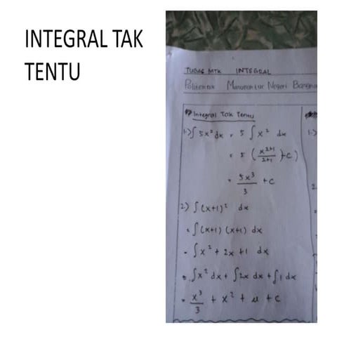 Soal integral