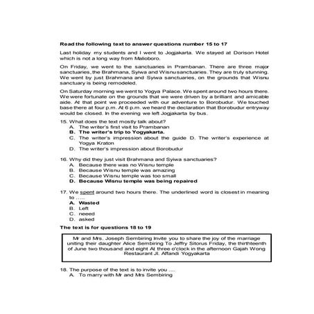 Short Functional text