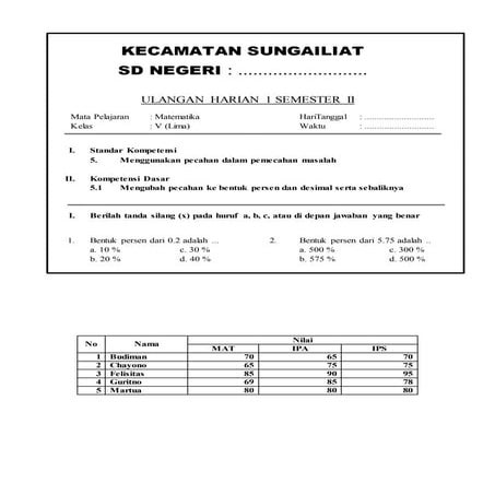 Soal latihan WORD ver.1