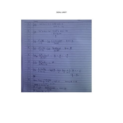 Soal limit | PDF