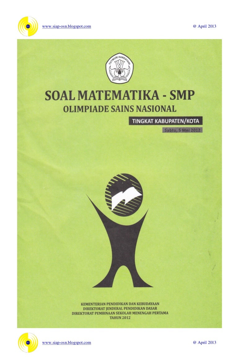 Soal osn matematika smp 2012