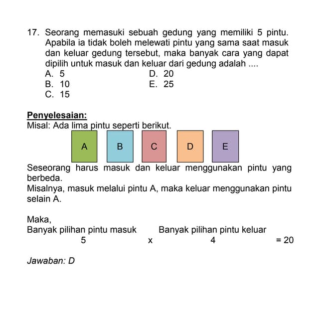 Soal peluang dan pembahasannya