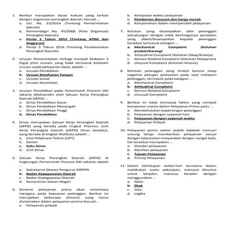 Soal pretest revisi Prajab
