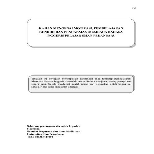 Soal selidik    sikap, motivasi, la & ujian pencapaian