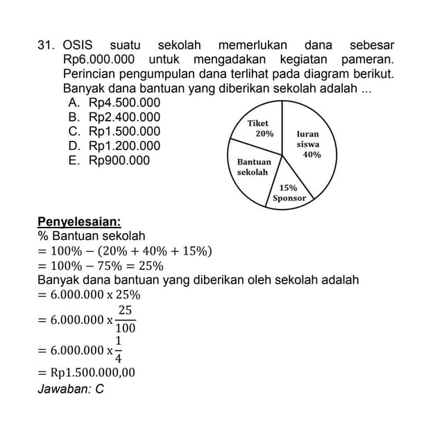 Soal statistika dan pembahasan