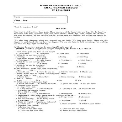 Soal uam | DOCX