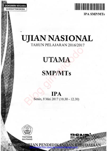 Persiapan Jitu Menghadapi UAS IPA Kelas 9 Semester 1 Kurikulum 2013: Panduan Lengkap Download Soal Latihan