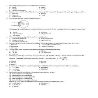 Soal uas fisika kelas x semester ge...