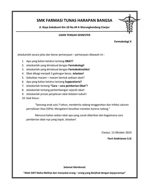 Kasus farmakoterapi I