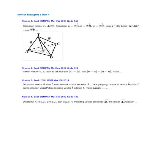 Soal vektor | PDF