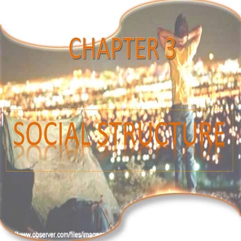 Chapter 3 - Social Structure